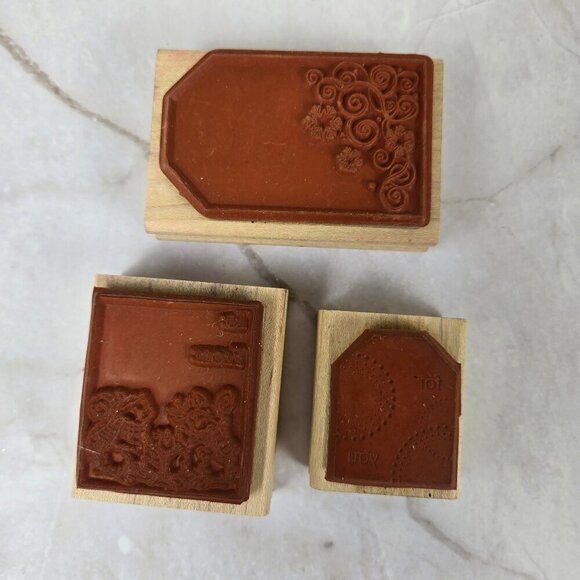 Stampin Up! 2004-2007 Assorted Christmas Stamps Set of 19 Total Holiday Crafts - Picture 3 of 12